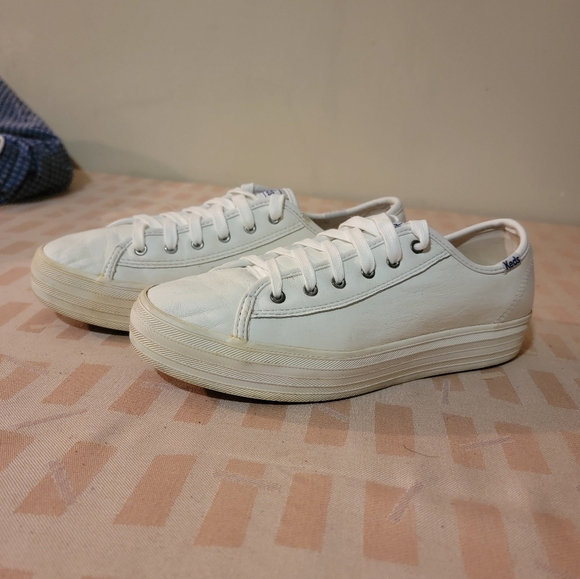 Keds Tripple Kick White Sneakers - Picture 2 of 10